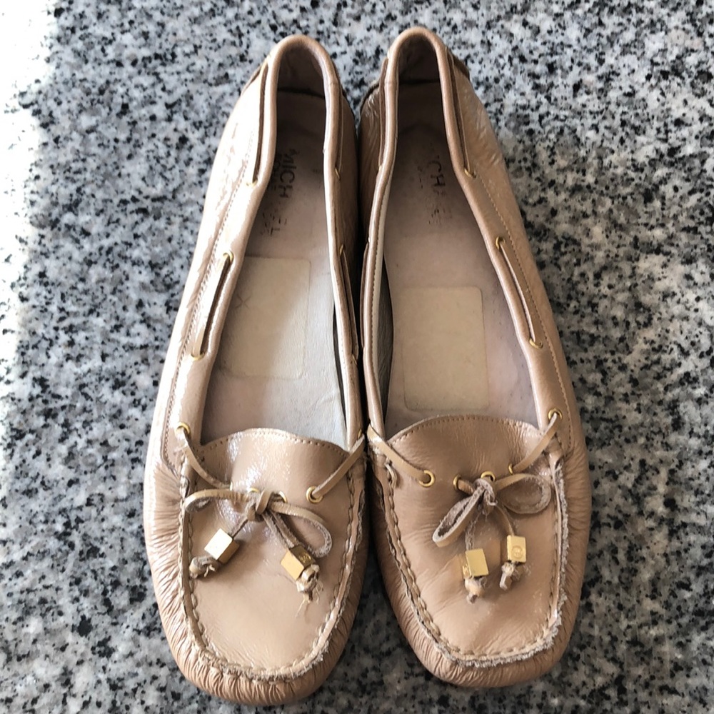Michael Kors patent loafers